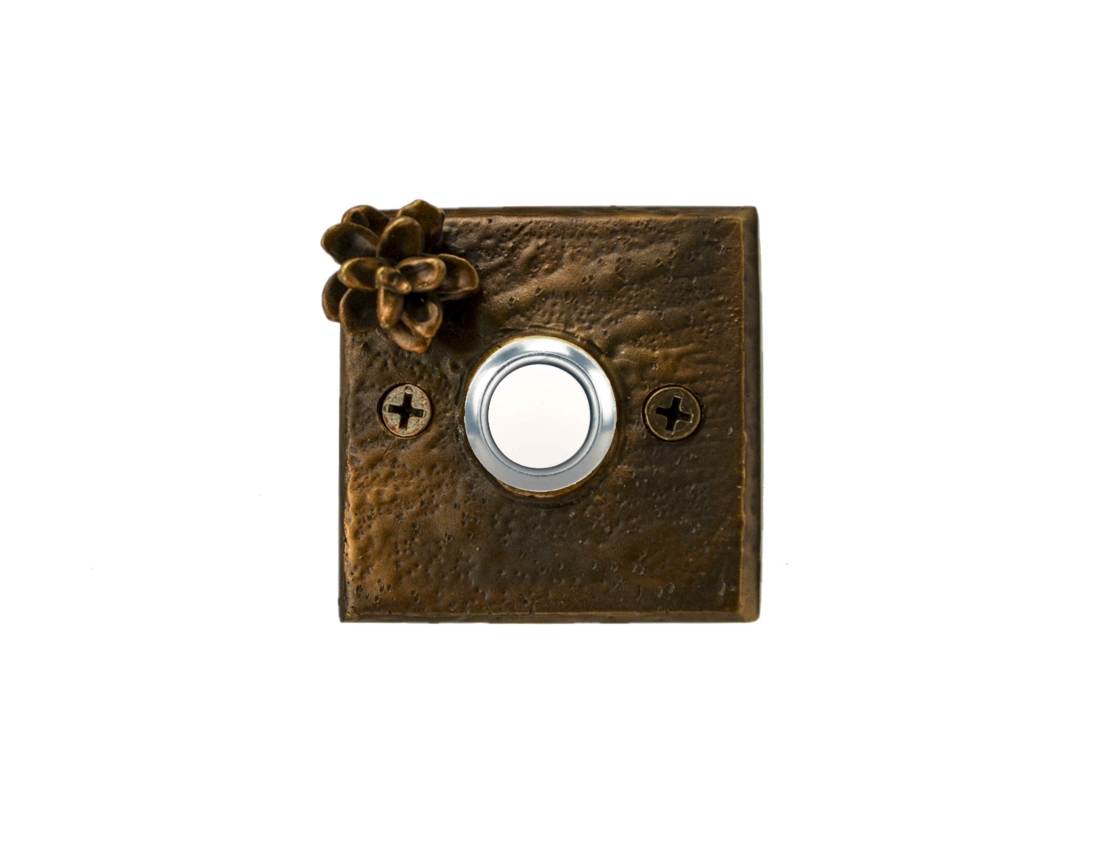 Square Doorbells Classic Bronze Doorbell Rustic Doorbell Timber