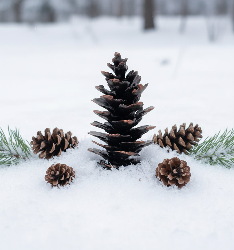bronze fir cone