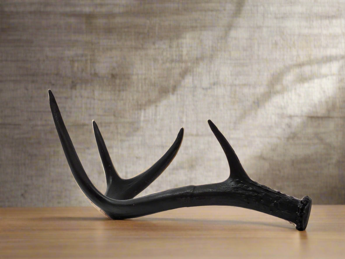 Bronze White-Tailed Deer Antler Sculpture