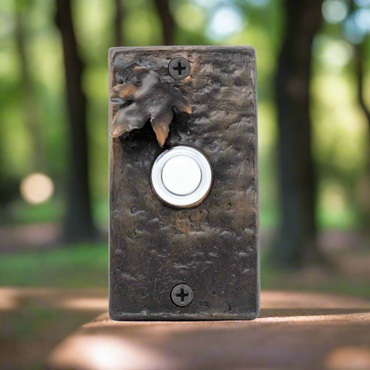 Rectangle Maple Leaf Doorbell