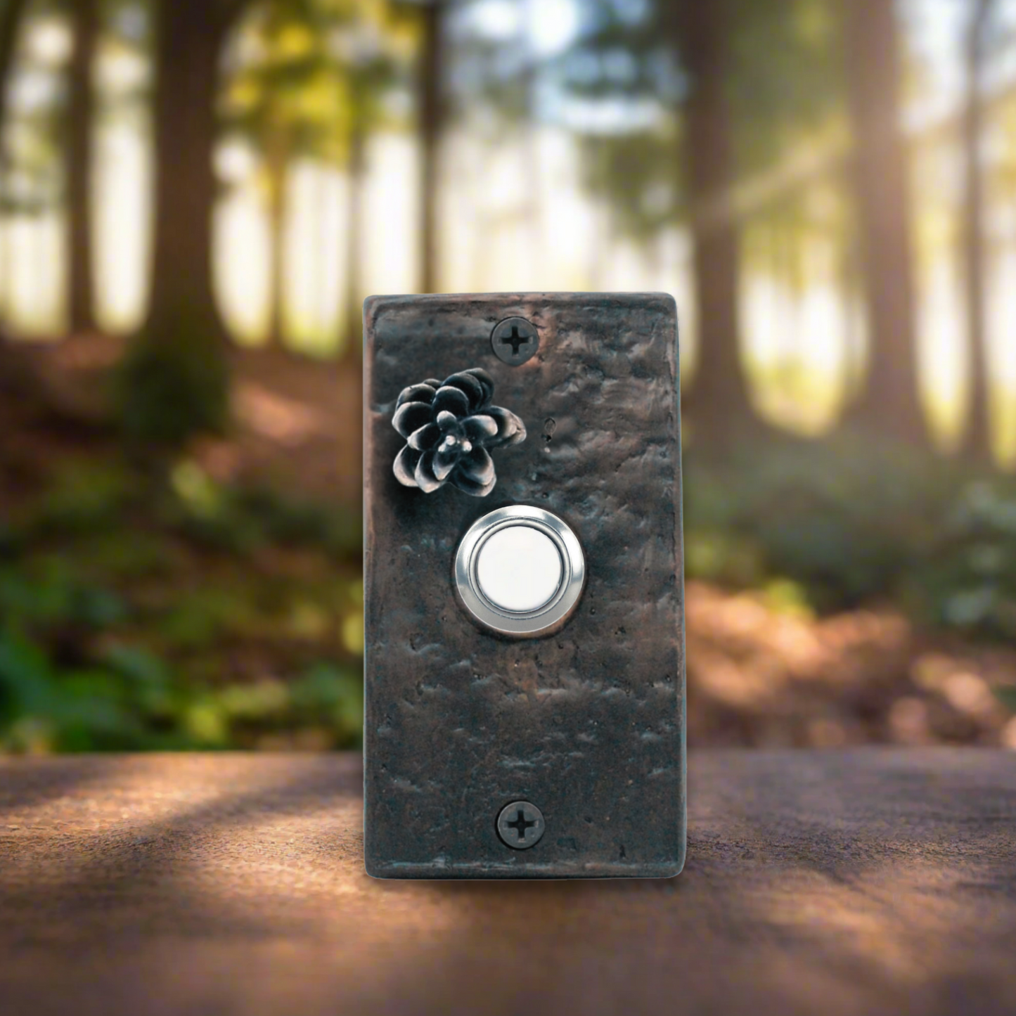 Rectangle Western Hemlock Doorbell