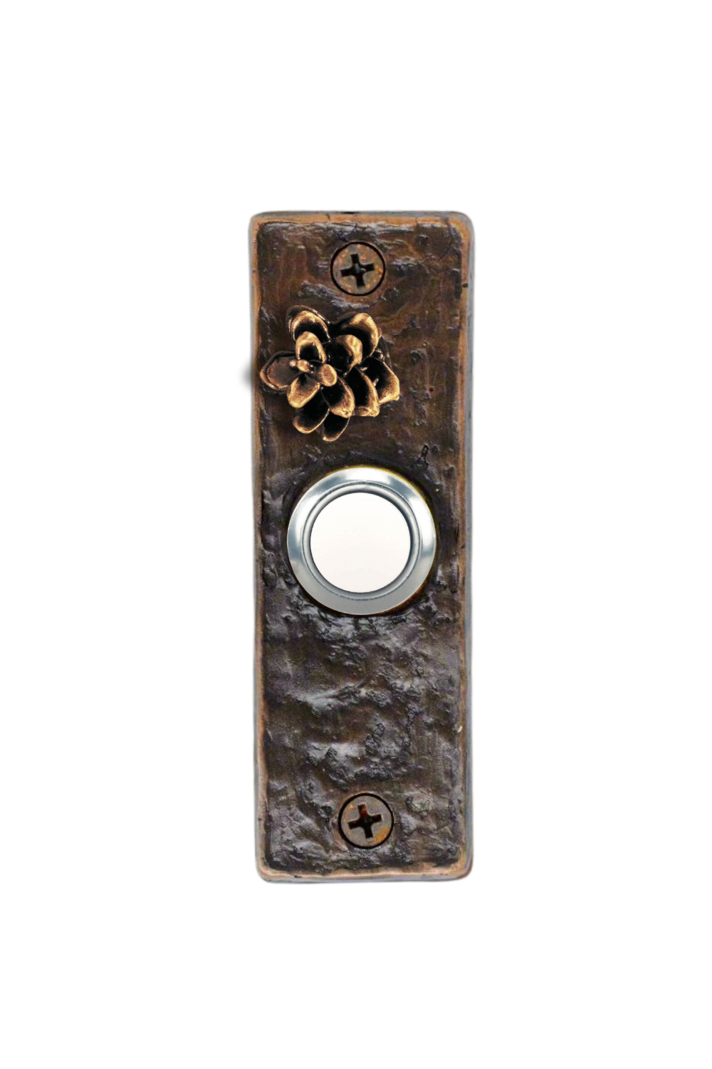 Slim Western Hemlock Cone Doorbell