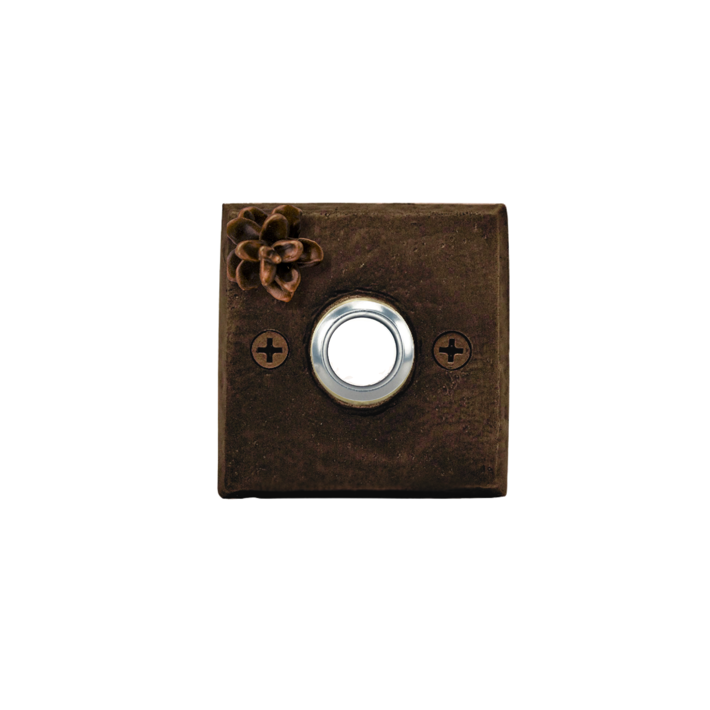 Square Western Hemlock Cone Doorbell