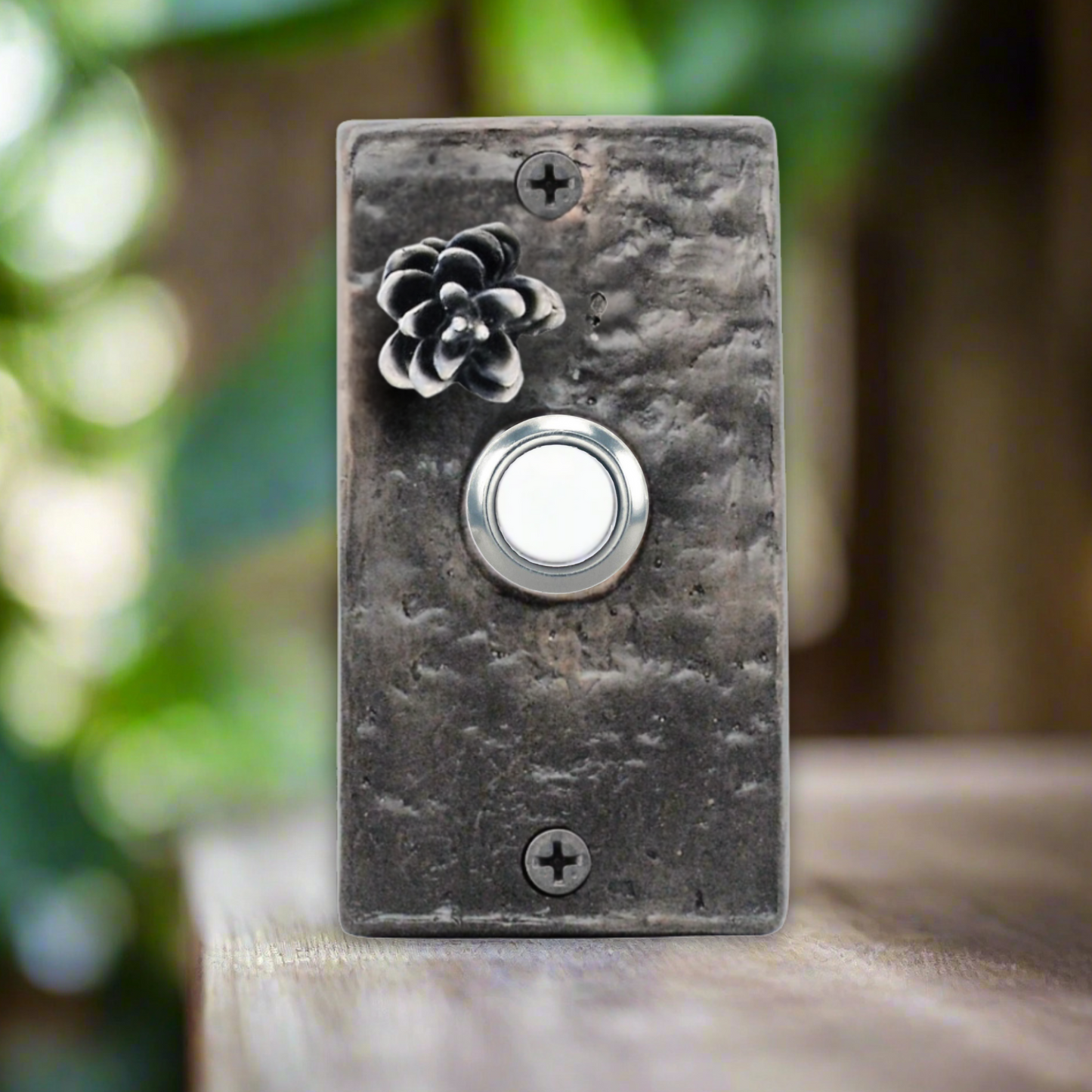 Rectangle Western Hemlock Doorbell