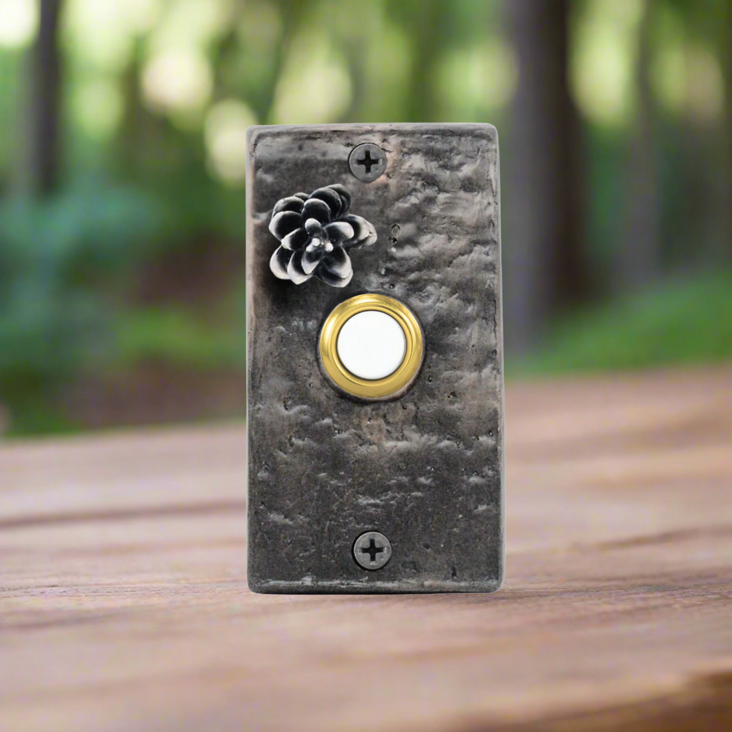 Rectangle Western Hemlock Doorbell