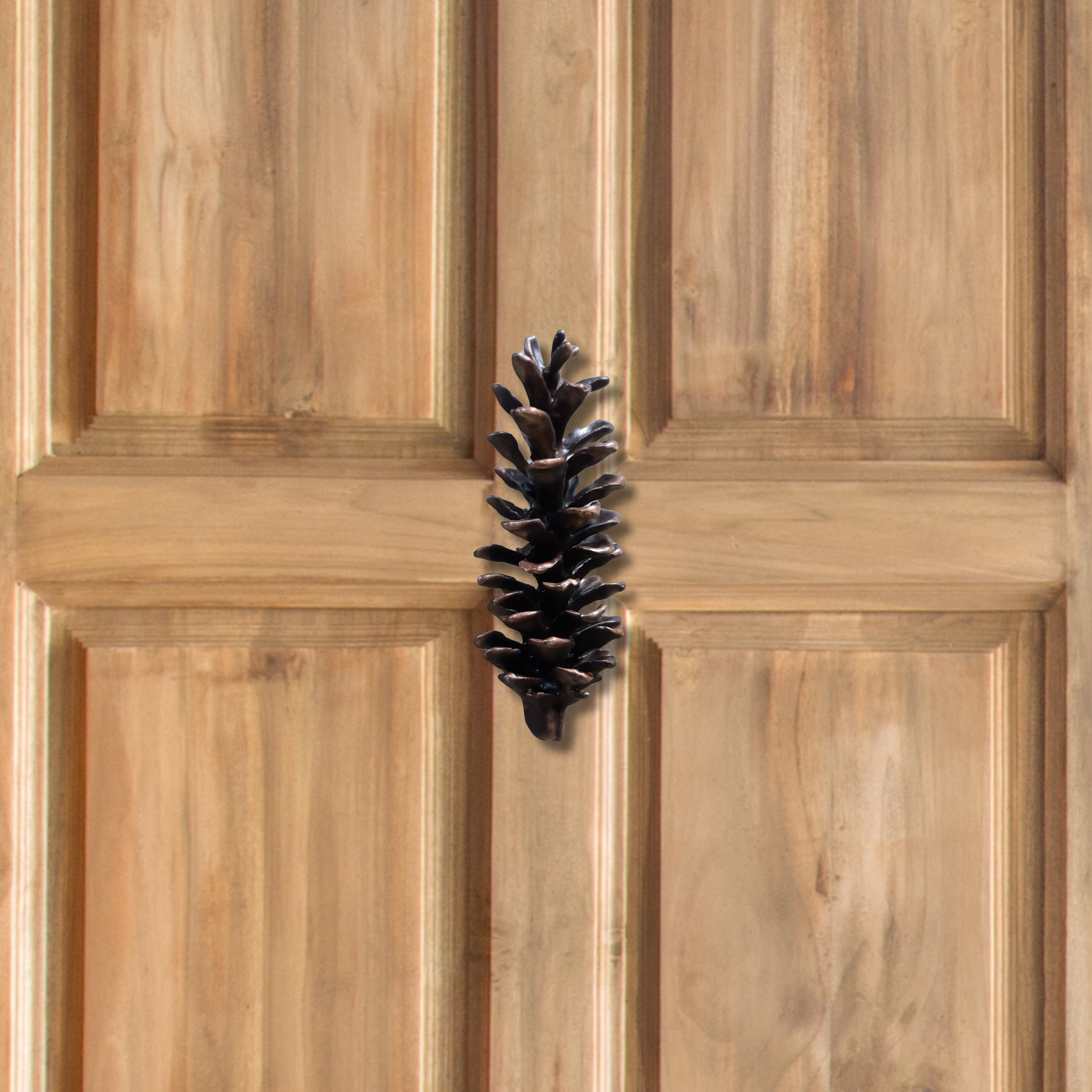 White Pine Cone Door Knocker