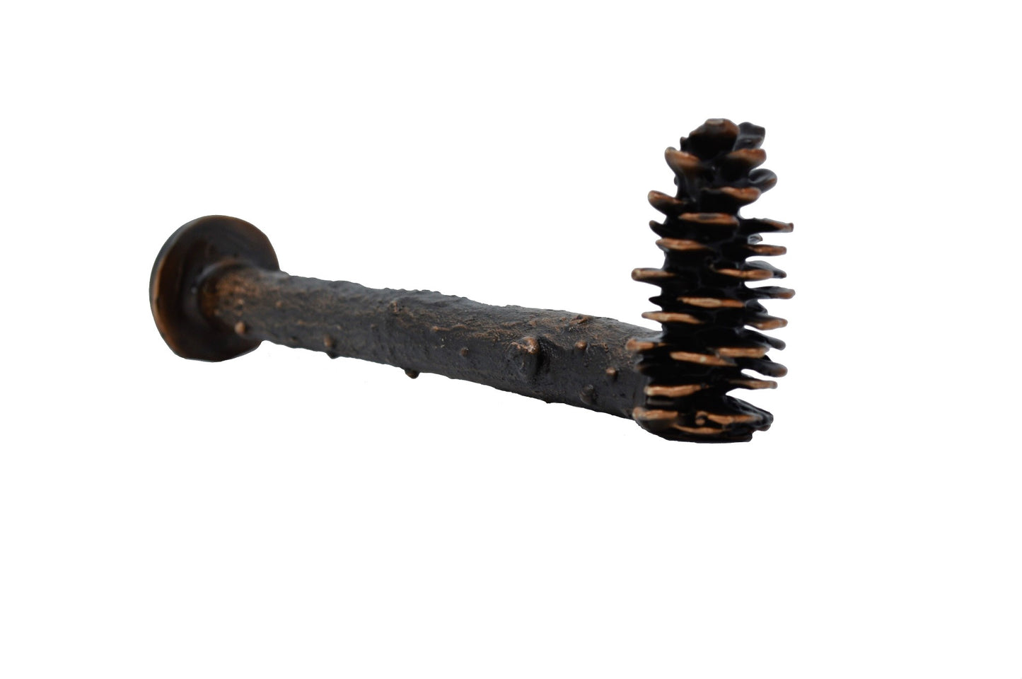 Spruce cone wall hook or drapery post