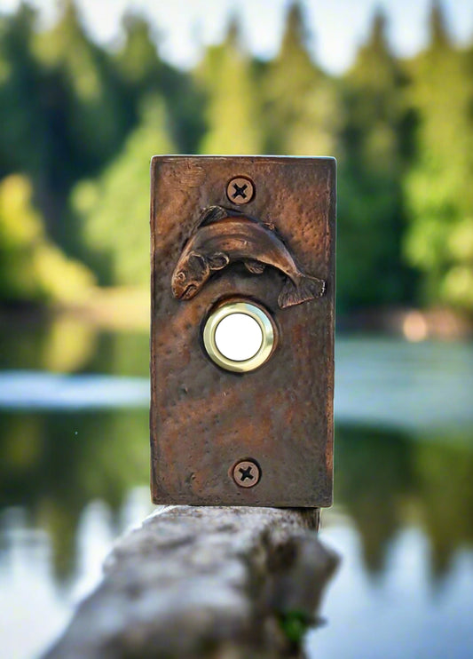 Rustic Bronze Trout Doorbell