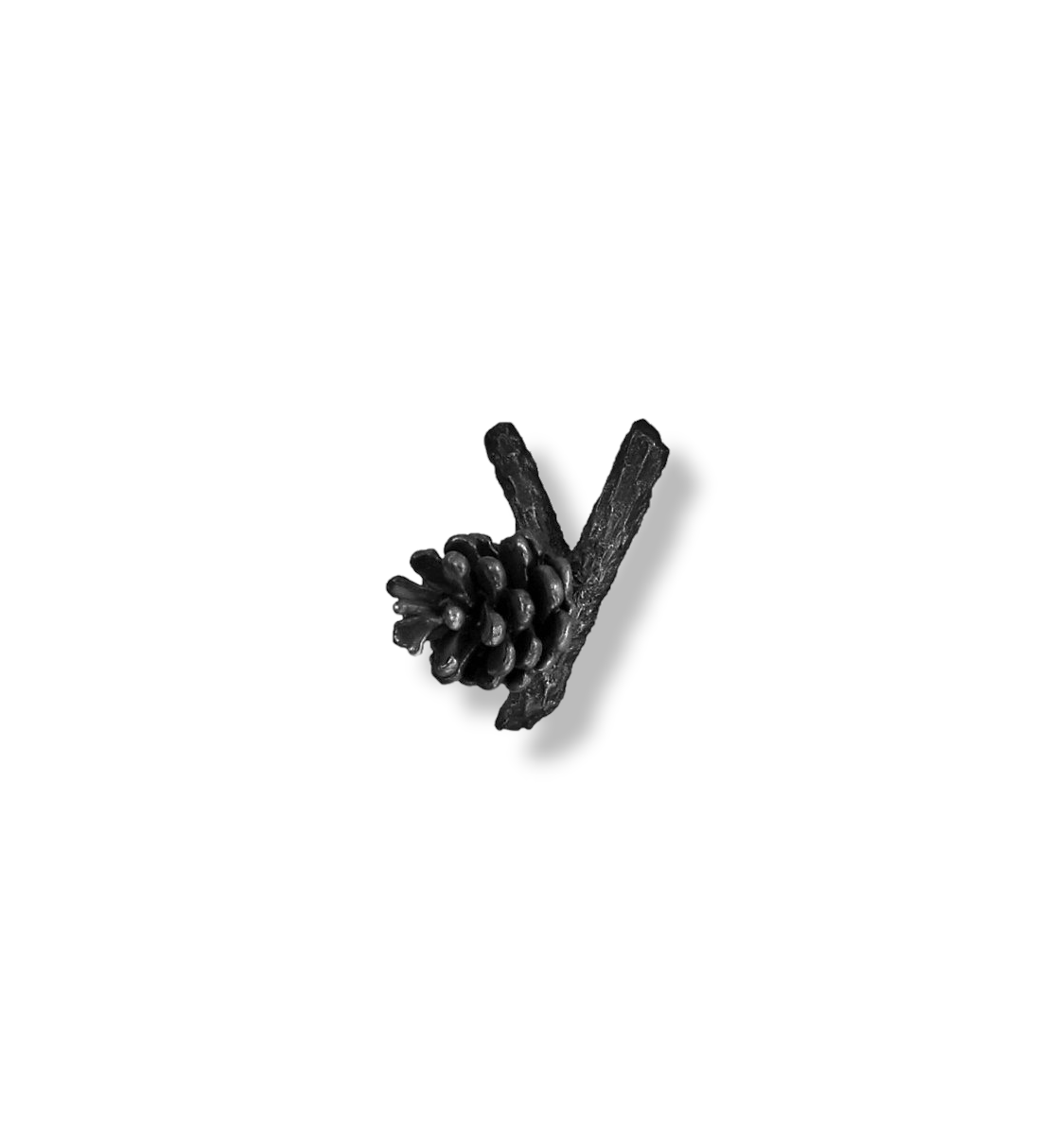 Lodgepole Pinecone Horizontal Y Branch Pull-Small