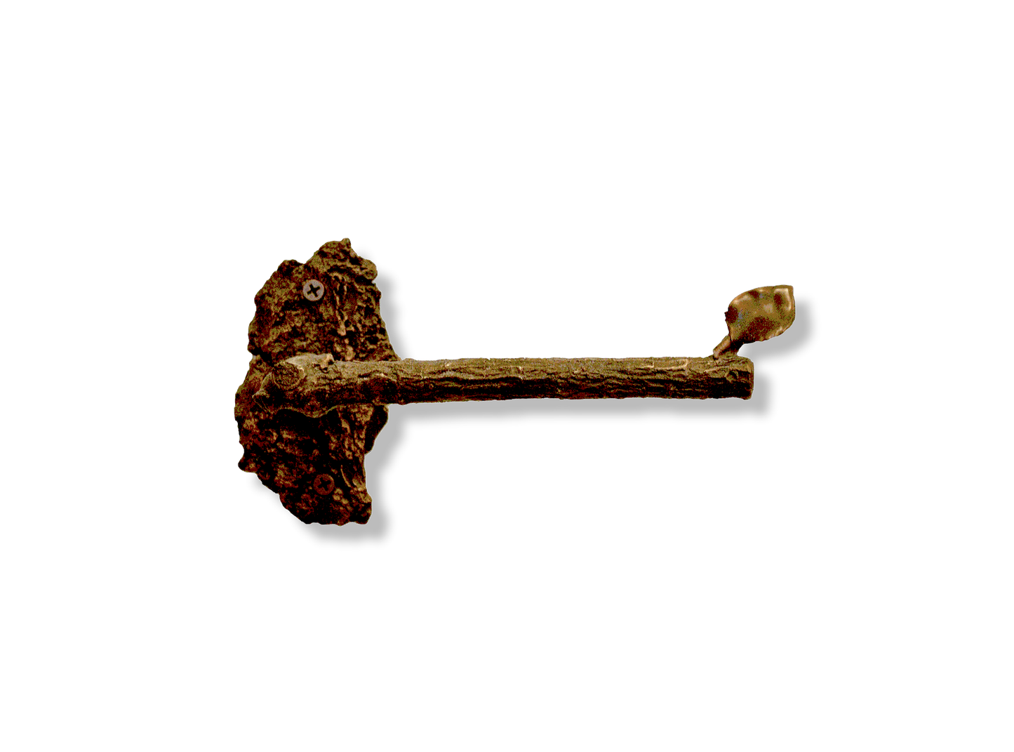 Lodgepole Toilet Paper Holder w/Aspen Leaf