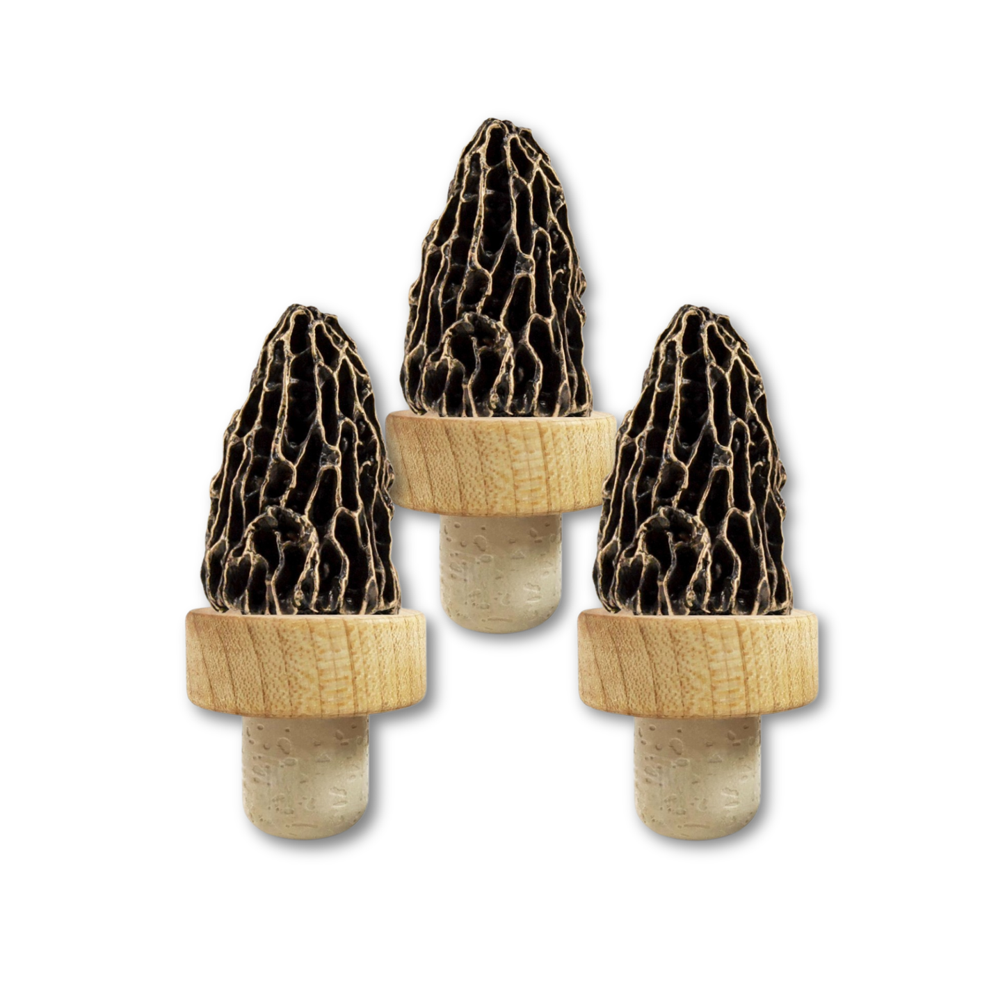 Morel Mushroom Bottle Stopper Bundle