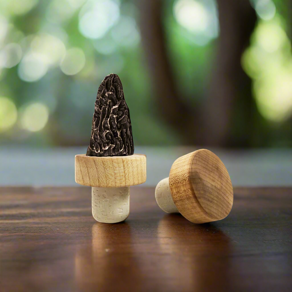 Morel Mushroom Bottle Stopper