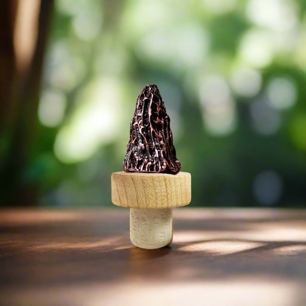 Morel Mushroom Bottle Stopper