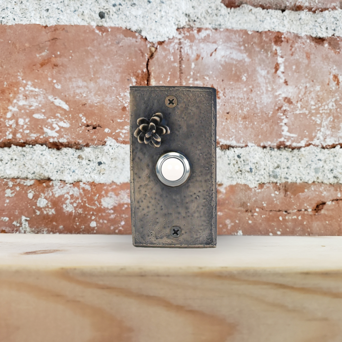 Rectangle Western Hemlock  Doorbell