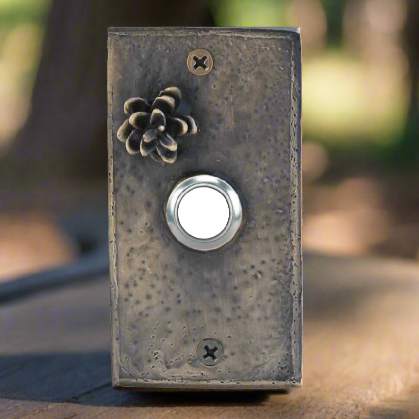Rectangle Western Hemlock  Doorbell