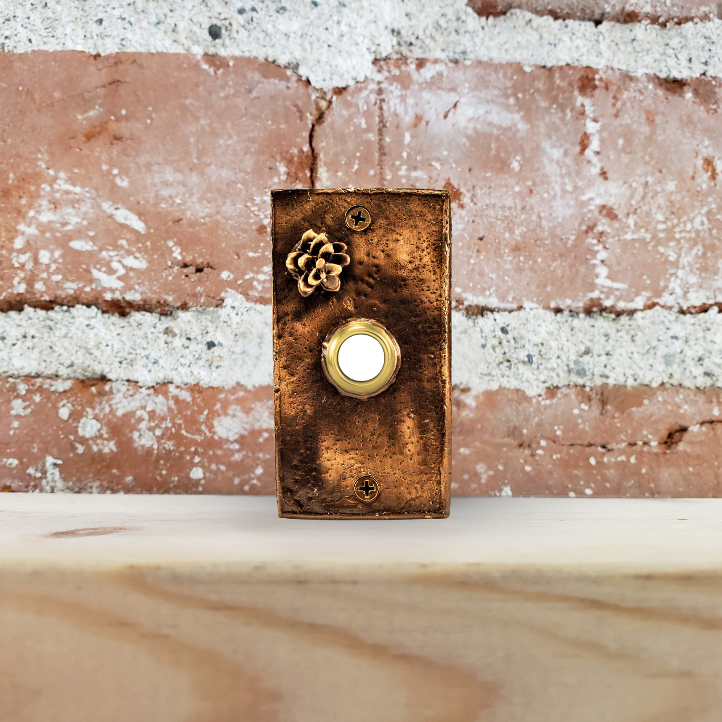 Rectangle Western Hemlock  Doorbell