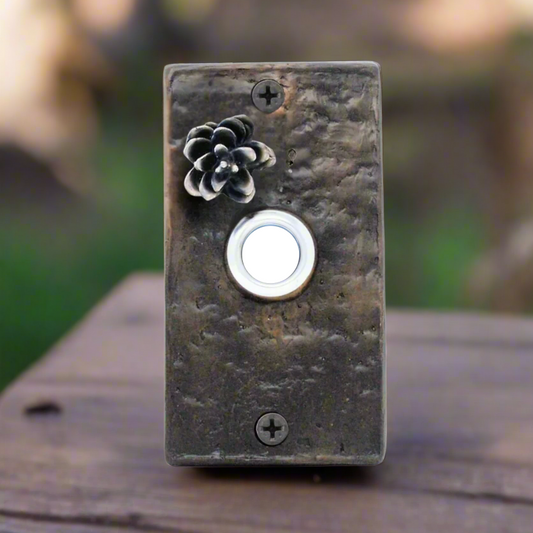 Rectangle Western Hemlock  Doorbell