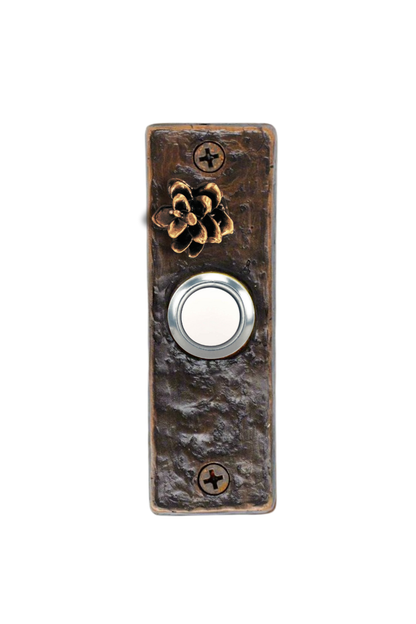 Slim Western Hemlock Cone Doorbell