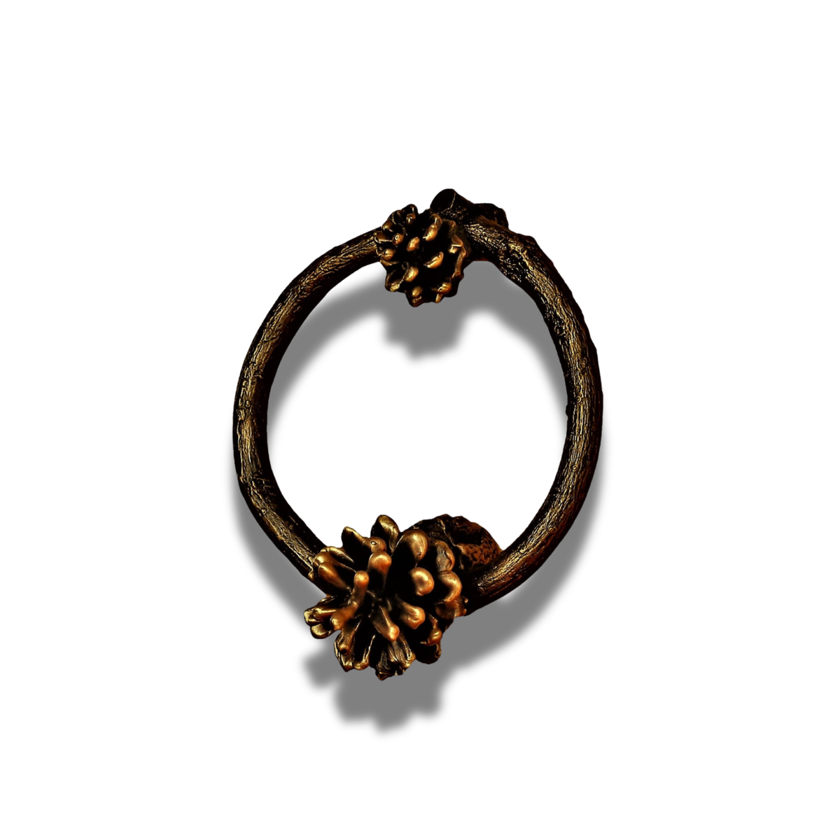 Door Knocker | Lodgepole Pinecone Ring & Post Style