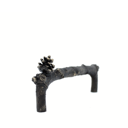 Lodgepole Branch Drawer Pull with Cone | 6"