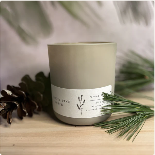 Farmhouse: Smokey Pine + Amber | Beeswax Candle