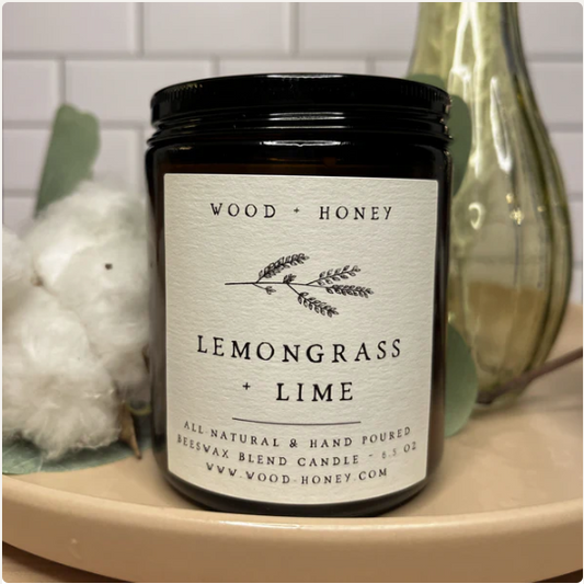 Lemongrass + Lime | Beeswax Candle