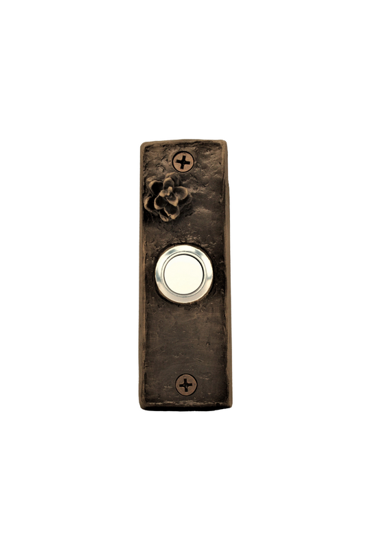 Slim Western Hemlock Cone Doorbell