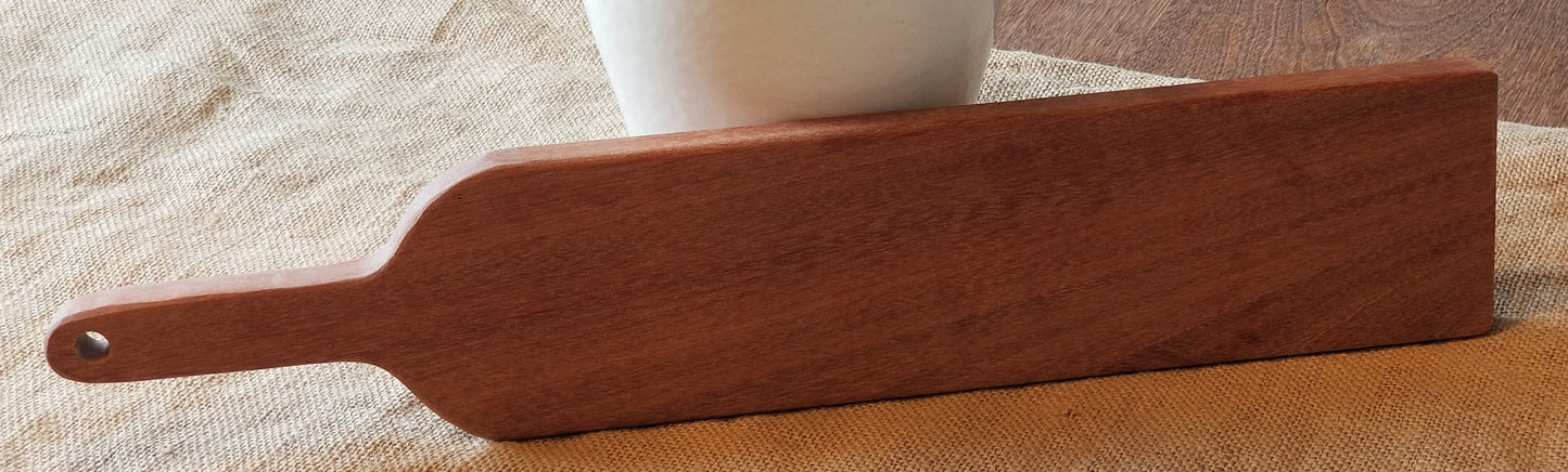 Bread cutting board with rich beeswax finish
