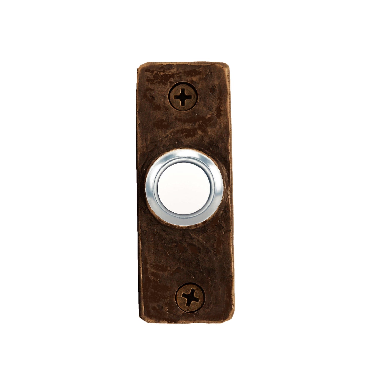 Extra-slim bronze doorbell - Classic with traditional patina