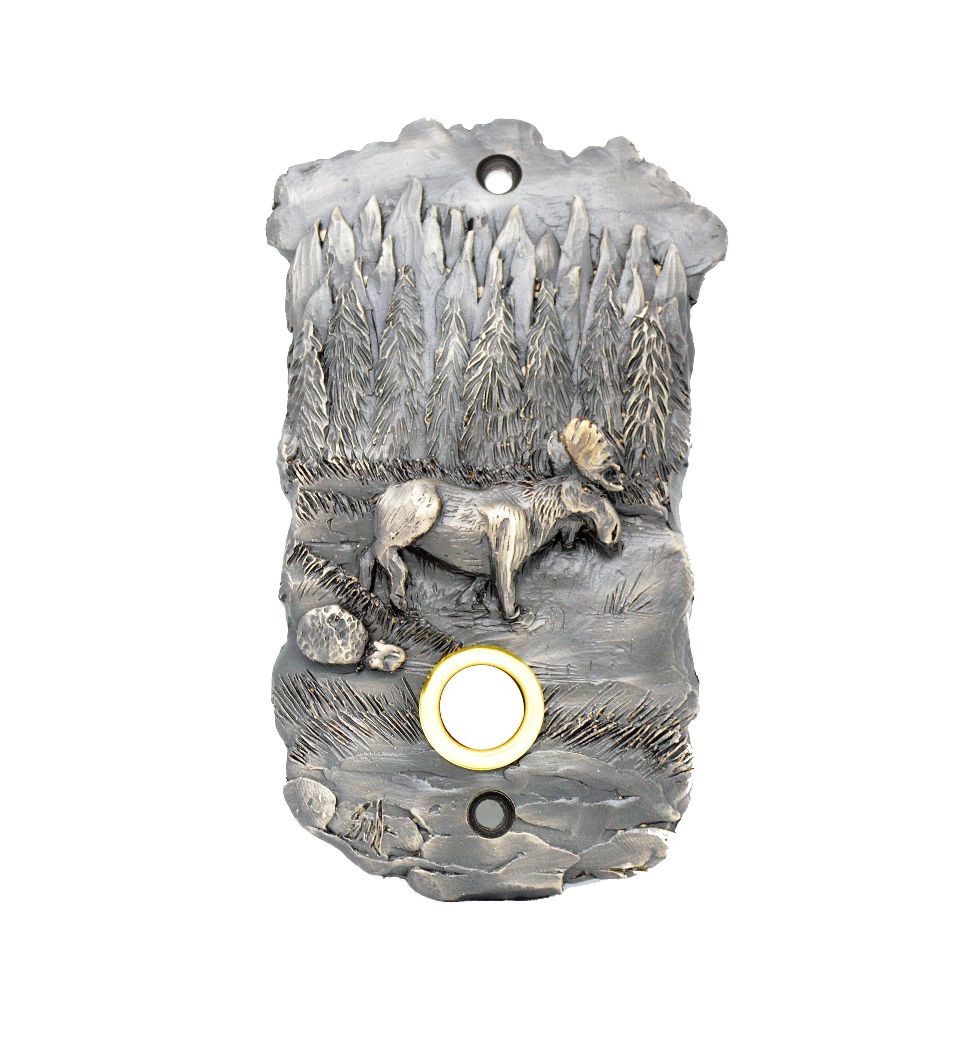 Moose Scenic Doorbell silver | Timber Bronze | Oregon