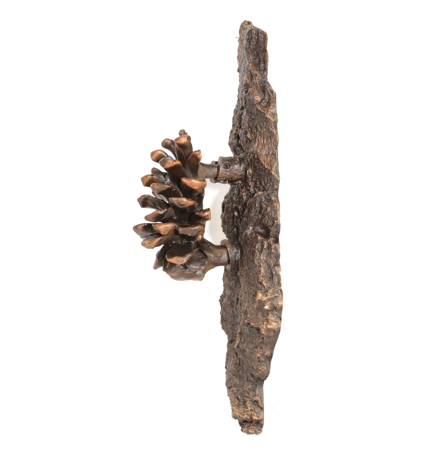 Door Knocker-Ponderosa Cone W/10″ Base (1) | Timber Bronze | Oregon