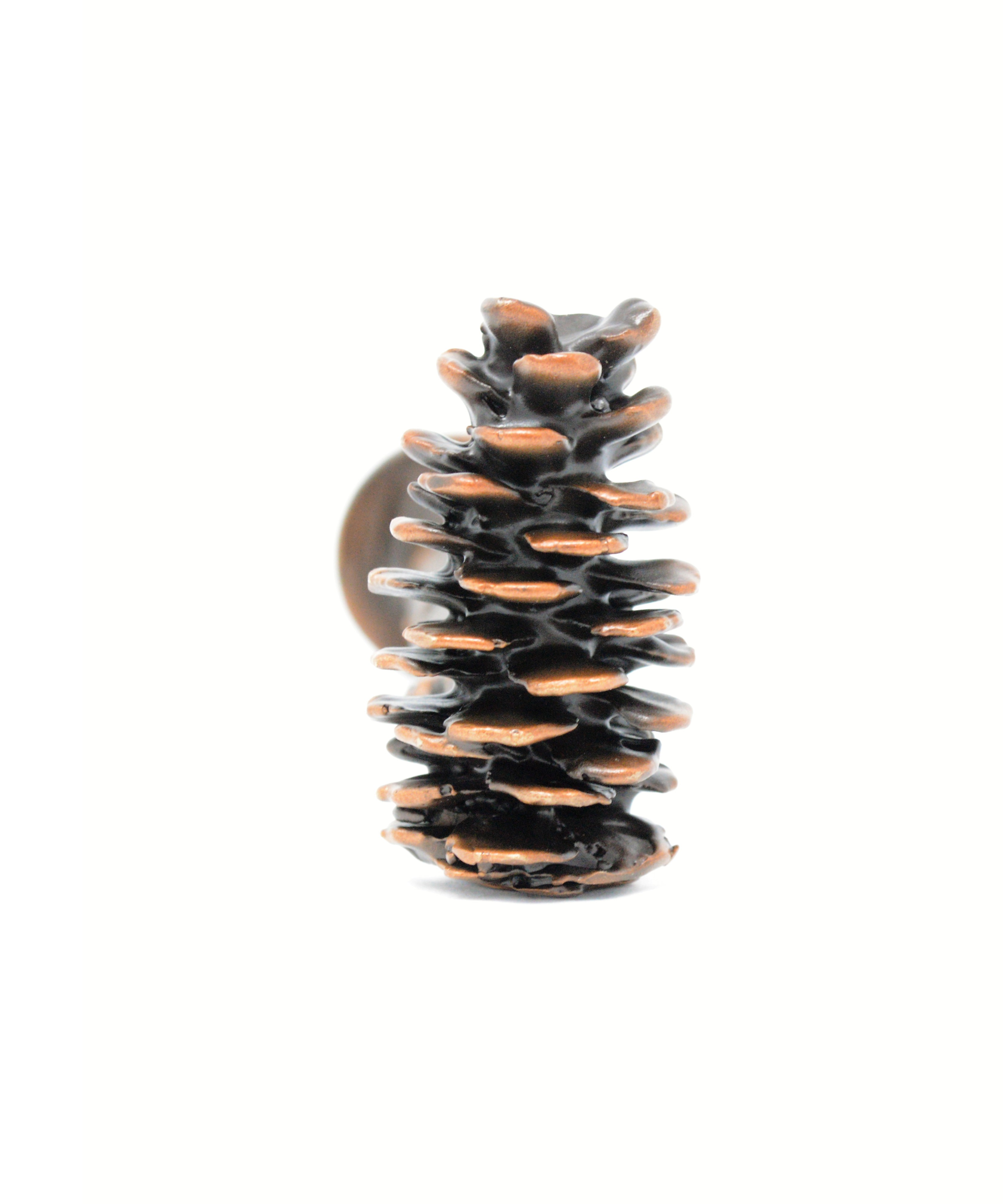 Spruce cone wall hook or drapery post
