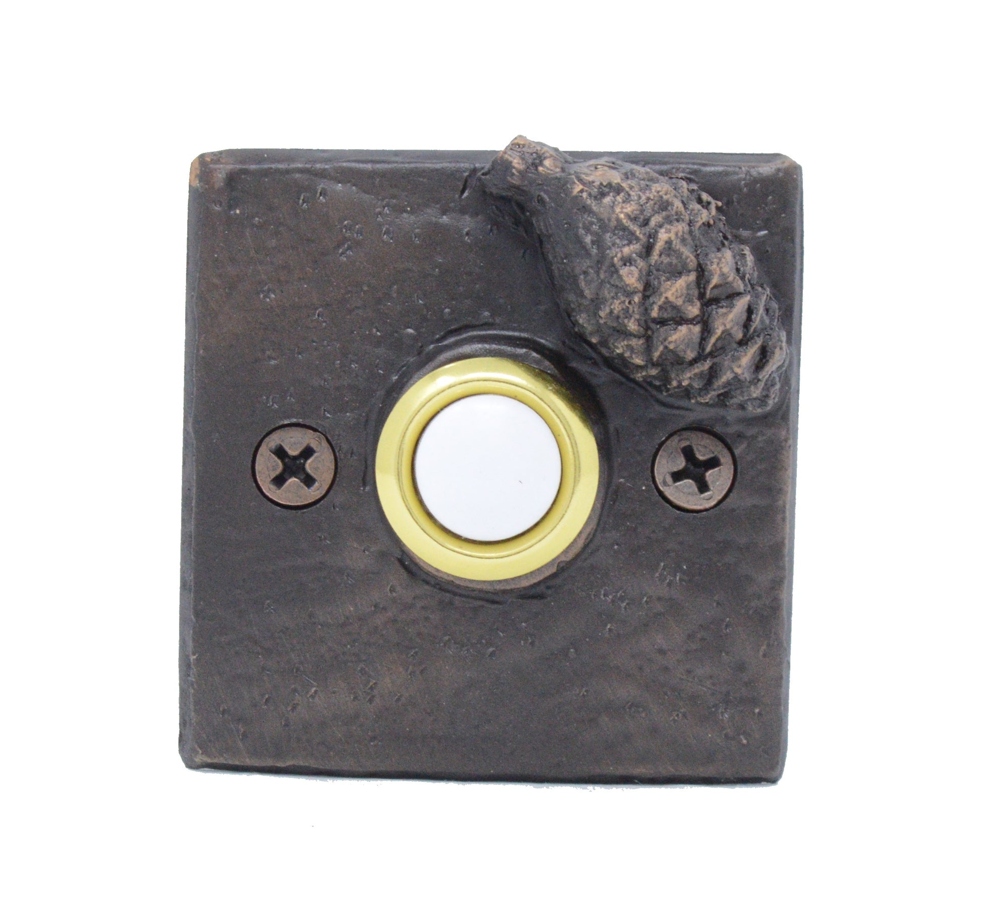 Square Lodgepole Cone Doorbell | Timber Bronze | Oregon