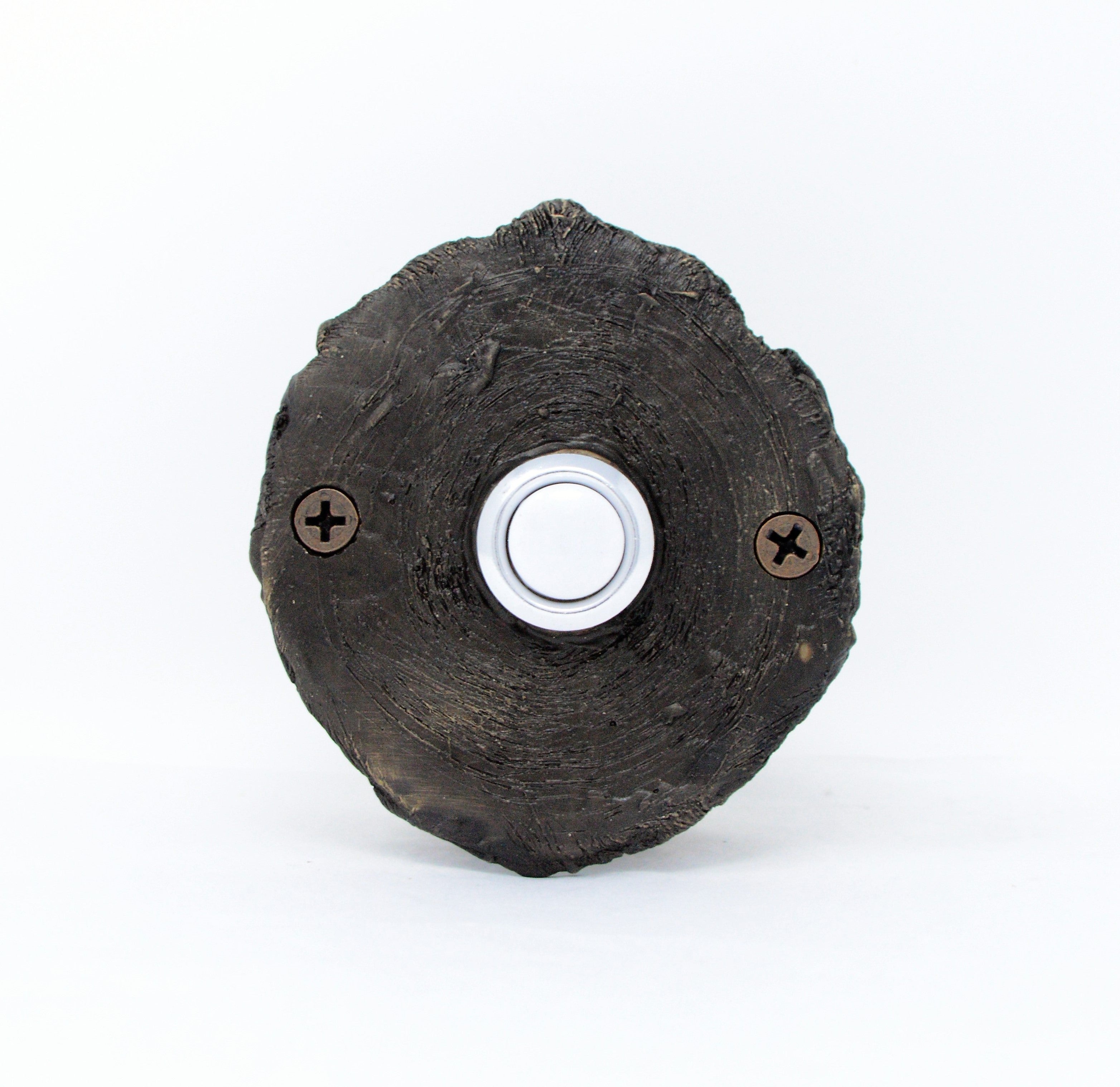 Log End Classic Doorbell | Rustic Doorbell – Timber Bronze
