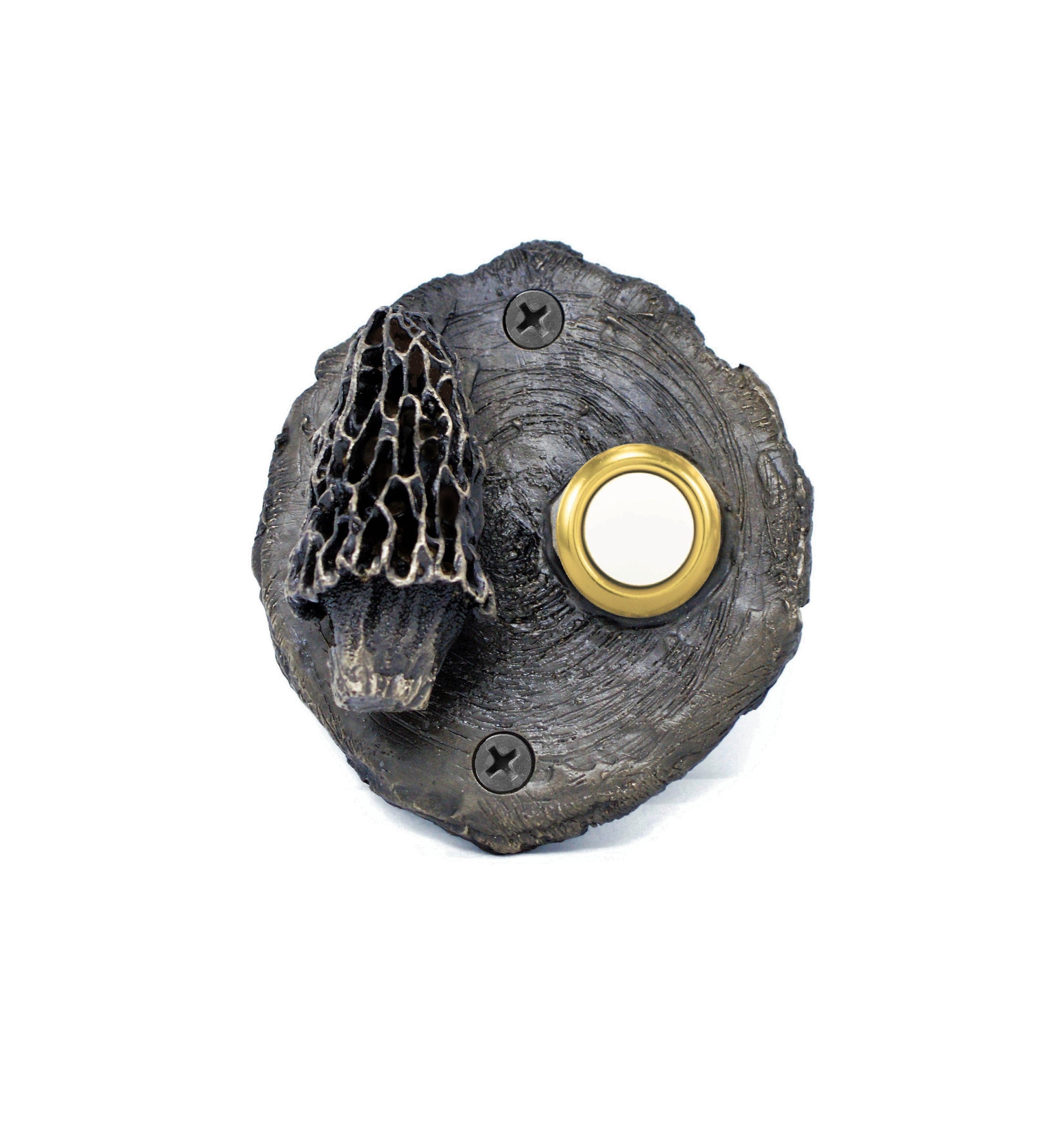 Log End Mushroom Doorbell | Rustic Doorbell – Timber Bronze