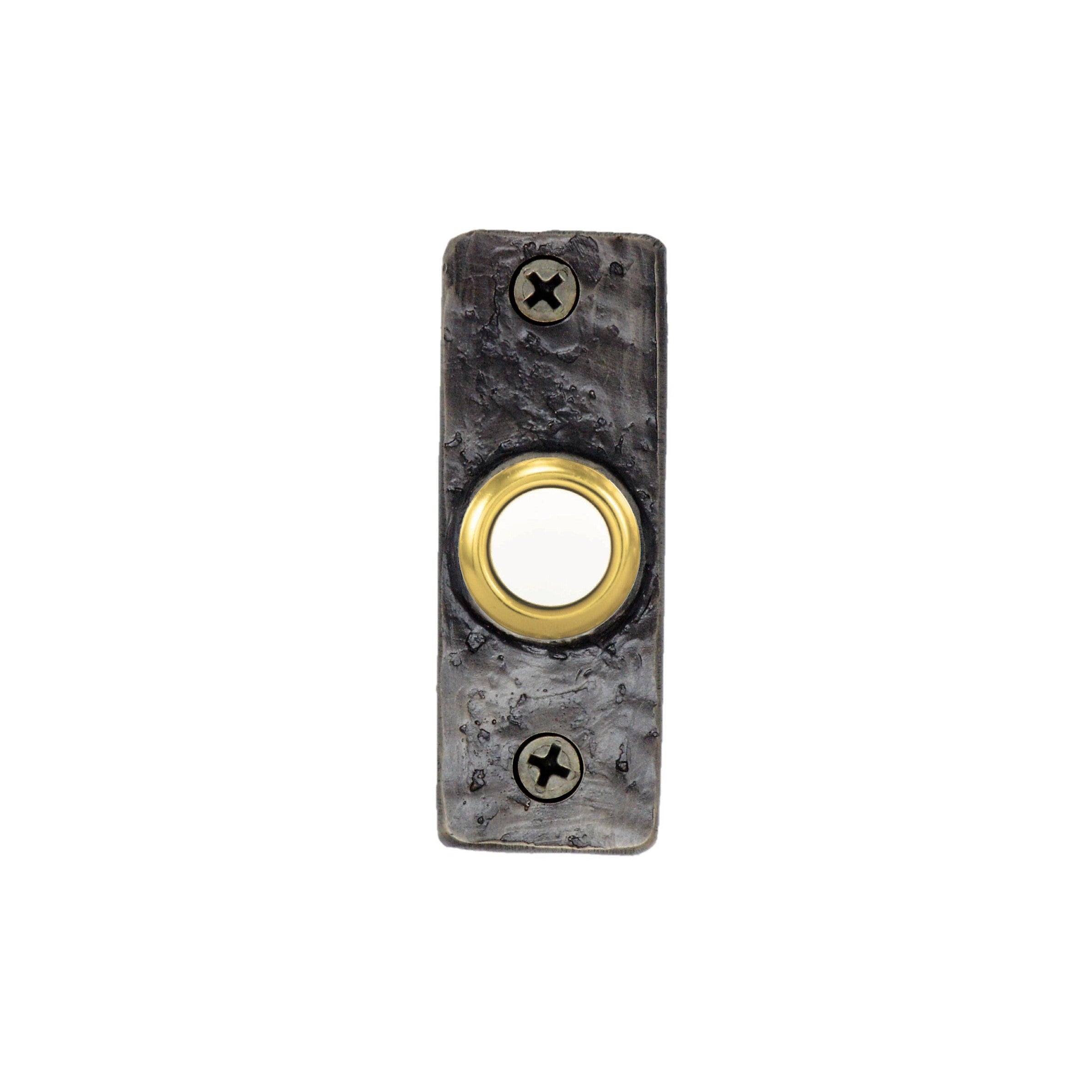 Slim Classic Doorbell | Rustic Bronze Extra Slim Doorbell – Timber Bronze