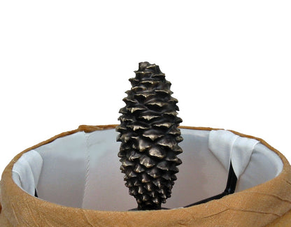 XL Closed Lodgepole Cone Finial | Timber Bronze | Oregon