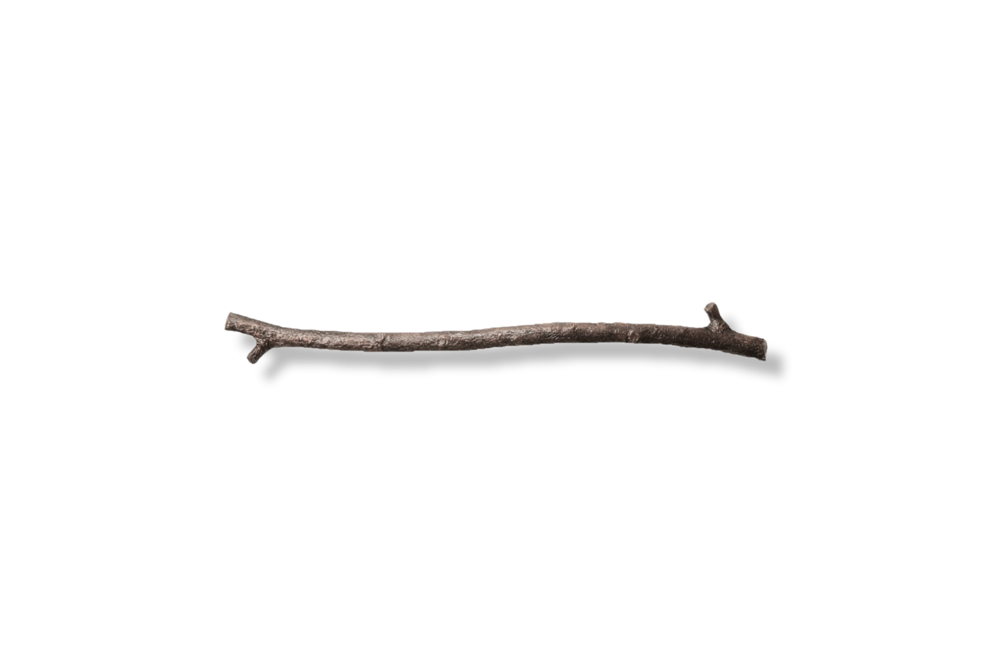 Bronze, rustic, willow branch appliance handle. 16 inches Basic patina (golden brown hues)