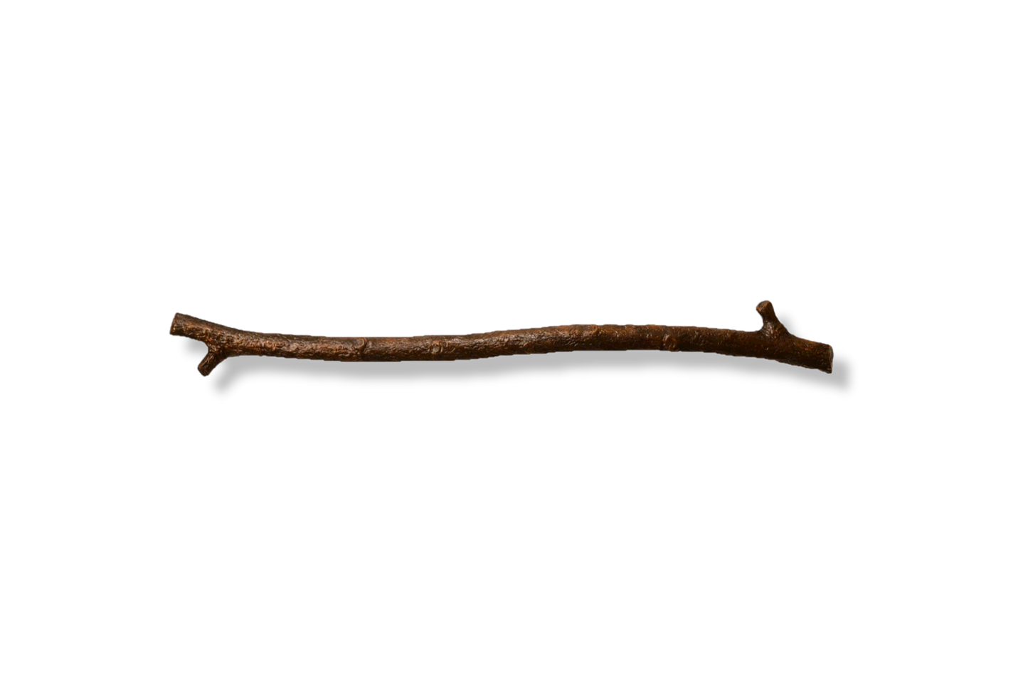 Bronze, rustic, willow branch appliance handle. 16 inches traditional patina (reddish brown hues)