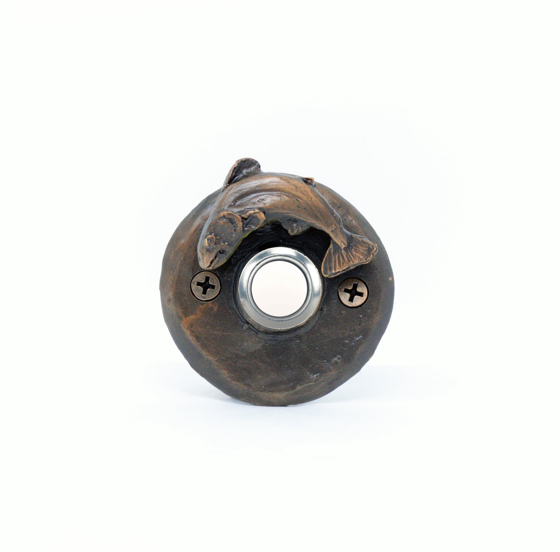 Round Fish Doorbell | Timber Bronze | Oregon