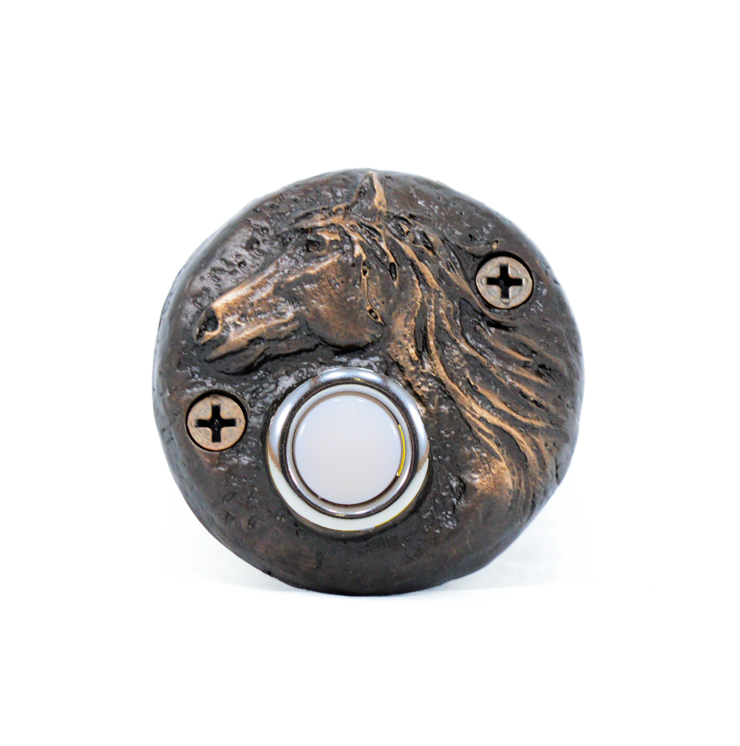 Round Horse Doorbell | Timber Bronze | Oregon
