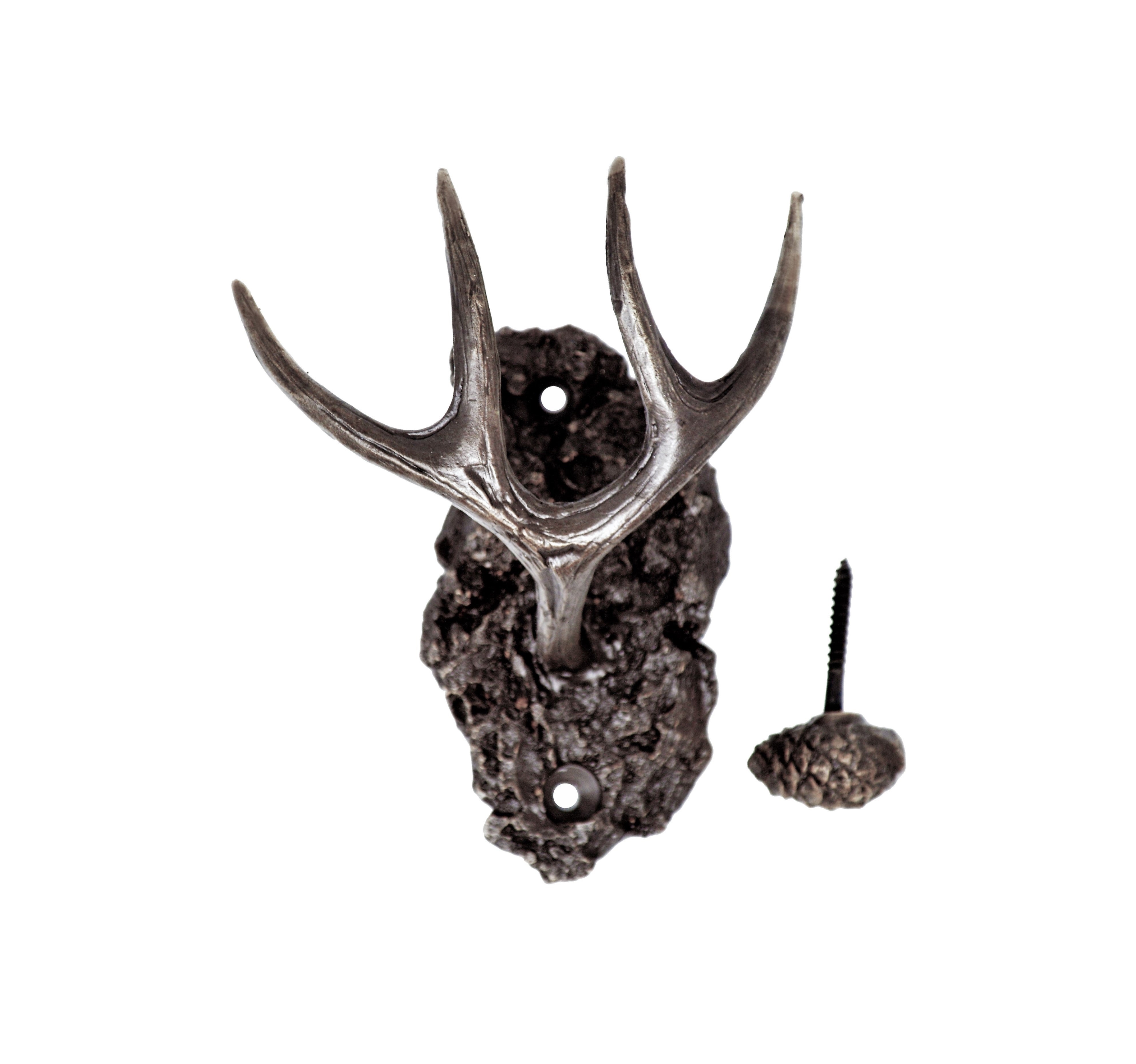 Deer antler 2025 hooks wall