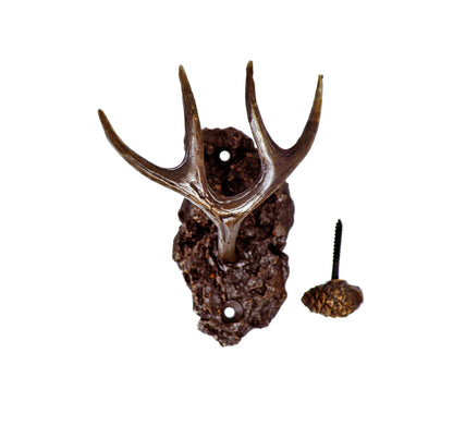 Mule Deer Antler Hook | Timber Bronze | Oregon